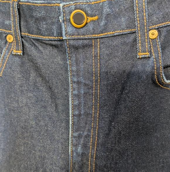 KHAITE Dark Blue High Rise Vanessa Detroit NWT 32 Cigarette Straight - Picture 4 of 13